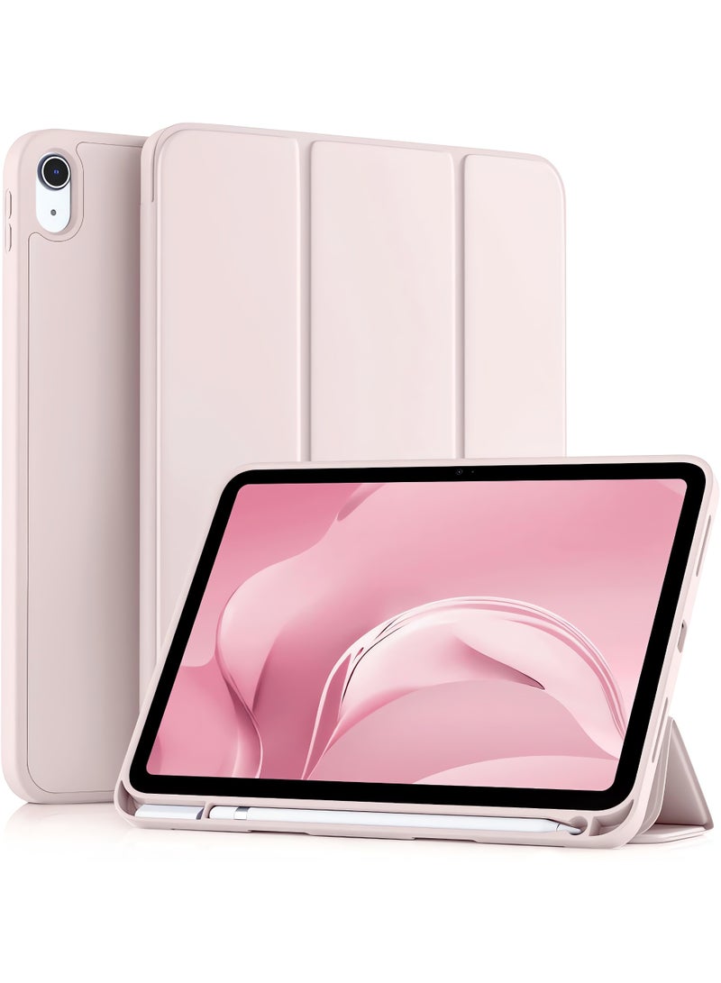 حافظة iPad 10.9 الجيل العاشر (2022) / iPad الجيل الحادي عشر A16 (2025) - غطاء نحيف مغناطيسي ثلاثي الطي مع حامل قلم رصاص، وخاصية السكون/التنشيط التلقائي، وحماية خفيفة الوزن ومقاومة للصدمات - Image 1