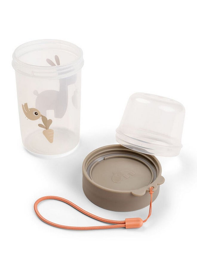 done by deer To Go 2-Way Snack Container L Lalee Sand - Leakproof Divider Bowl For Toddlers - Image 3