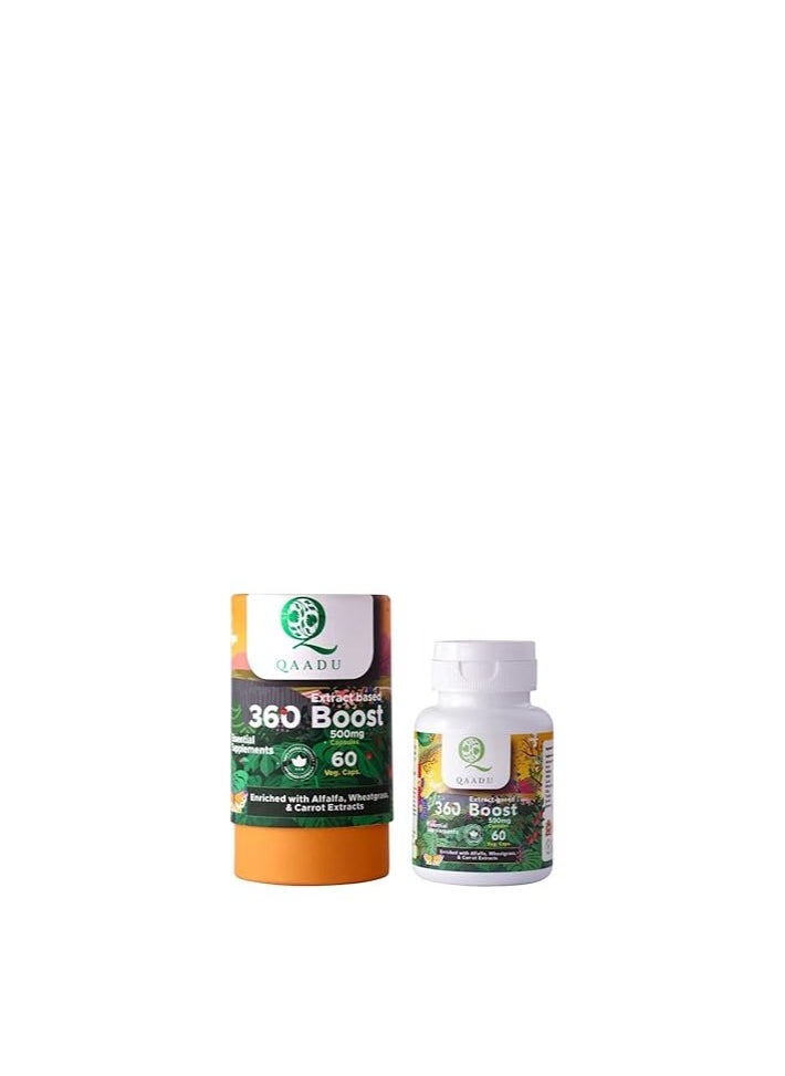 QAADU Qaadu 360 Boost Multivitamin for Men and Women 60 Capsule Immunity Booster  - Image 1