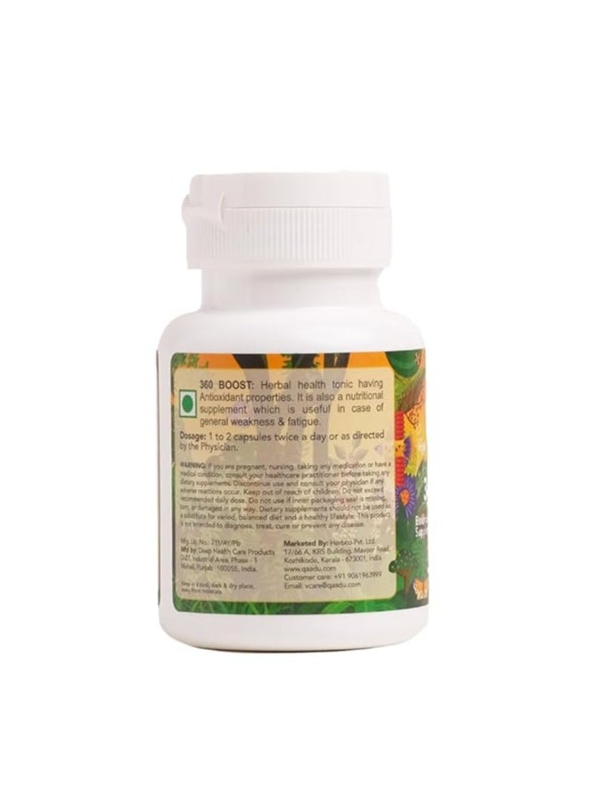 QAADU Qaadu 360 Boost Multivitamin for Men and Women 60 Capsule Immunity Booster  - Image 4