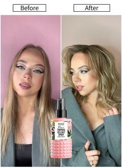 MONE Professional Tropical Sea Salt Spray - Texturizing Sea Salt Spray With Hawaiian Papaya Extract For Creating Surf Curls, Quick Styling, Buns, Tool-compatible, Adds Natural Volume And Flexible Hold While Enhancing Curl Shape, Papaya Extract Provides Conditioning And Eliminates Unwanted Frizz, 150ml  - Image 2