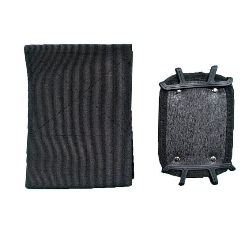 Tablet Mount Holder: 7-10.5 Inch Black Wear-Resistant Adjustable Anti-Slip Elastic Strap Stable Portable Removable Holding Net - Universal Fit For Car Back Seat Media Devices With Or Without Case - Image 1