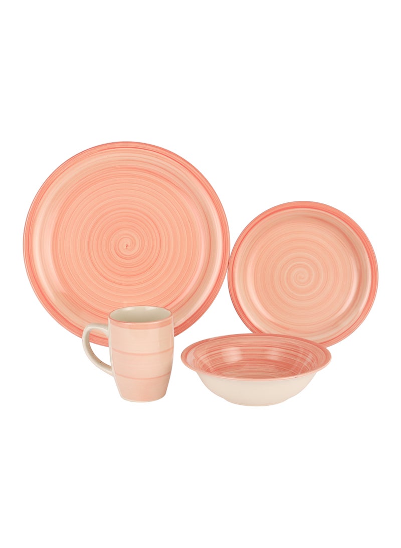 Delcasa 16Pc Stoneware Dinner Set Microwave Oven and Freezer Safe