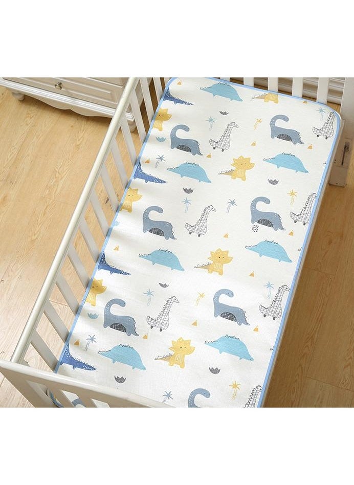 unikbebe 60x80cm Waterproof Baby Sleeping Cooling Mat, Waterproof Mattress Protector, Baby Bed Changing Mat, Infant Waterproof Sheet, Tummy Time Diaper Changing Pad, Toddler Breathable Mat - Dinosaur  - Image 1