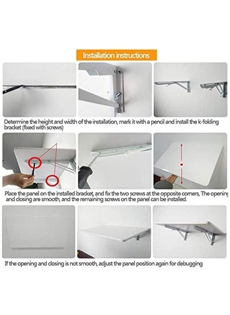 Computer Wall Mount Stand Folding Wall-Mounted Drop-Leaf Table, Metal Folding Shelf Bench Table Bracket (40 x 100 cm) Beige - pzsku/ZDF35E2FDC5BA50D9AD55Z/45/_/1702623197/b7bdfc1a-4226-4860-a232-7d3b3d3747ce