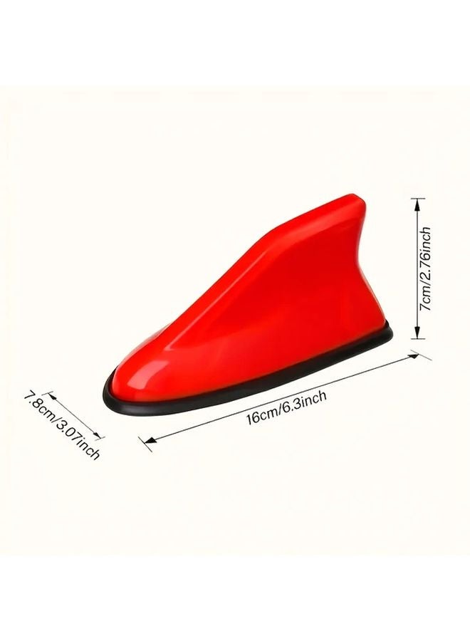 Glacier Silvery Shark Fin Car Antenna ABS Cover Enhanced Radio Signal Reduced Wind Noise - Image 3