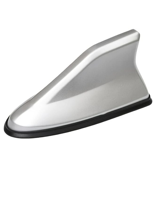 Glacier Silvery Shark Fin Car Antenna ABS Cover Enhanced Radio Signal Reduced Wind Noise - Image 1