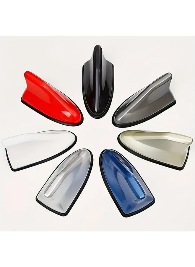 Glacier Silvery Shark Fin Car Antenna ABS Cover Enhanced Radio Signal Reduced Wind Noise - Image 4