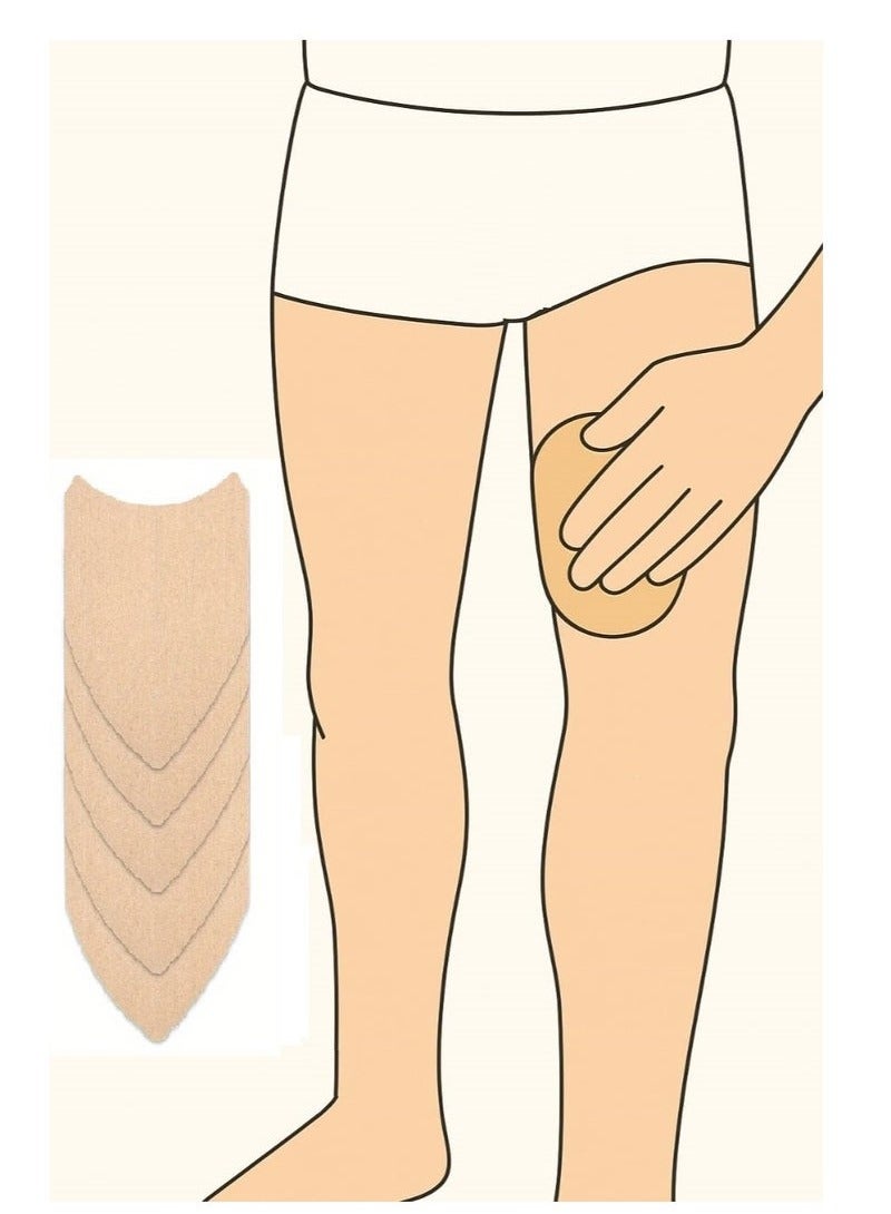 Western Anti-Chafing Thigh Stickers – Pack of 10 – A comfortable and invisible solution to prevent skin irritation, chafing, and friction under clothing. Perfect for sports, daily activities, and Hajj pilgrimage, ensuring smooth and irritation-free movement. - Image 1