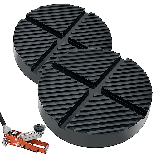 TONDA Floor Jack Rubber Pad, Universal Jack Puck Adapter, Pinch Weld Side Frame Rail Protector, 2 Pack - Image 1