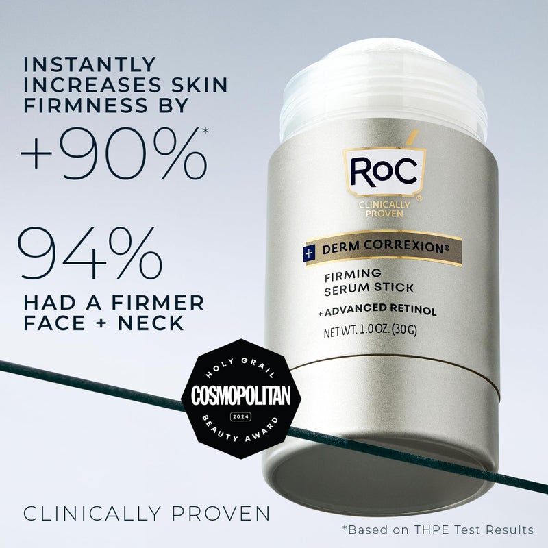 RoC Derm Correxion Retinol Firming Serum Stick with Antioxidants to Visibly Tighten and Firm Wrinkles and Laugh Lines 1.0 oz plus Retinol Eye Cream Packette - Image 3
