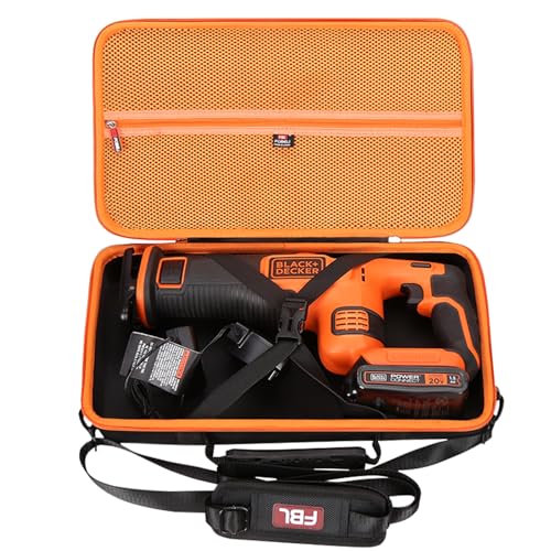FBLFOBELI Hard Case for BLACK+DECKER 20V MAX Cordless Reciprocating Saw Kit (BDCR20B/BDCR20C)/DEWALT 20V MAX XR Reciprocating Saw (DCS367B / DCS387B) - Image 1