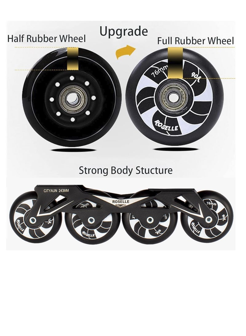 Professional Inline Skates Shoes With High Speed non break Single Row Skating Shoes for Men Women and Youth