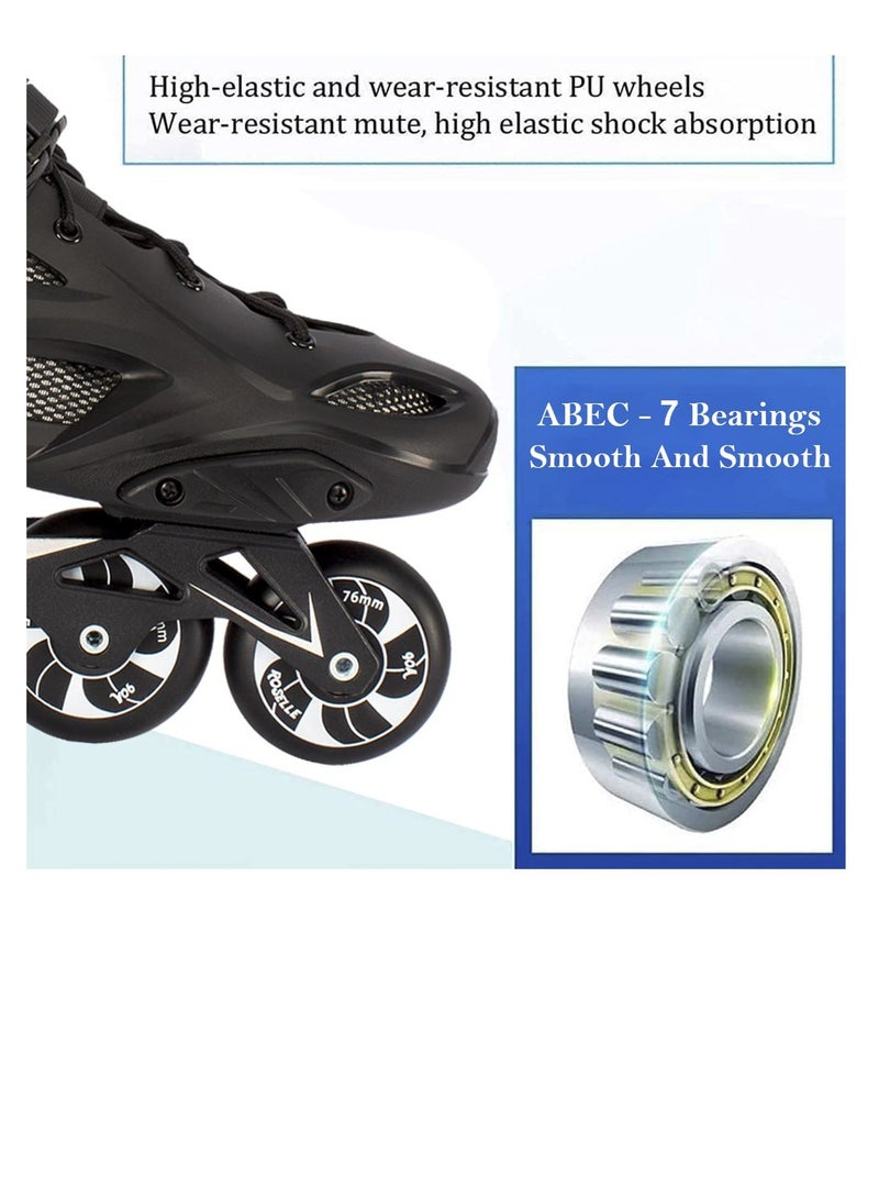 Professional Inline Skates Shoes With High Speed non break Single Row Skating Shoes for Men Women and Youth