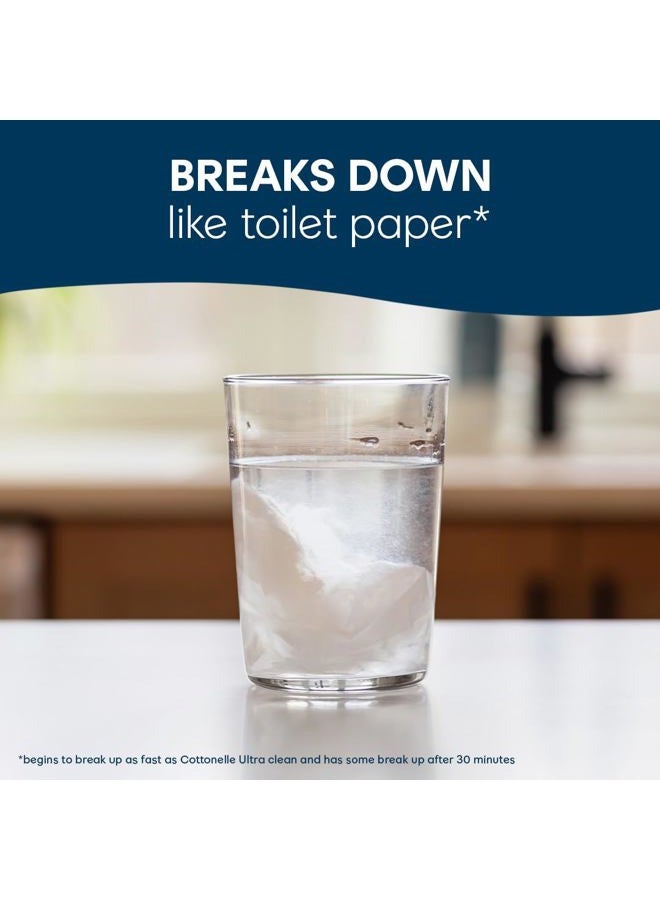 Cottonelle مناديل مبللة قابلة للشطف من جنتل بلس مع الألوة وفيتامين E، 8 عبوات قابلة للفتح، 42 منديل في العبوة (336 منديل إجمالي)، قد يختلف التغليف - Image 5