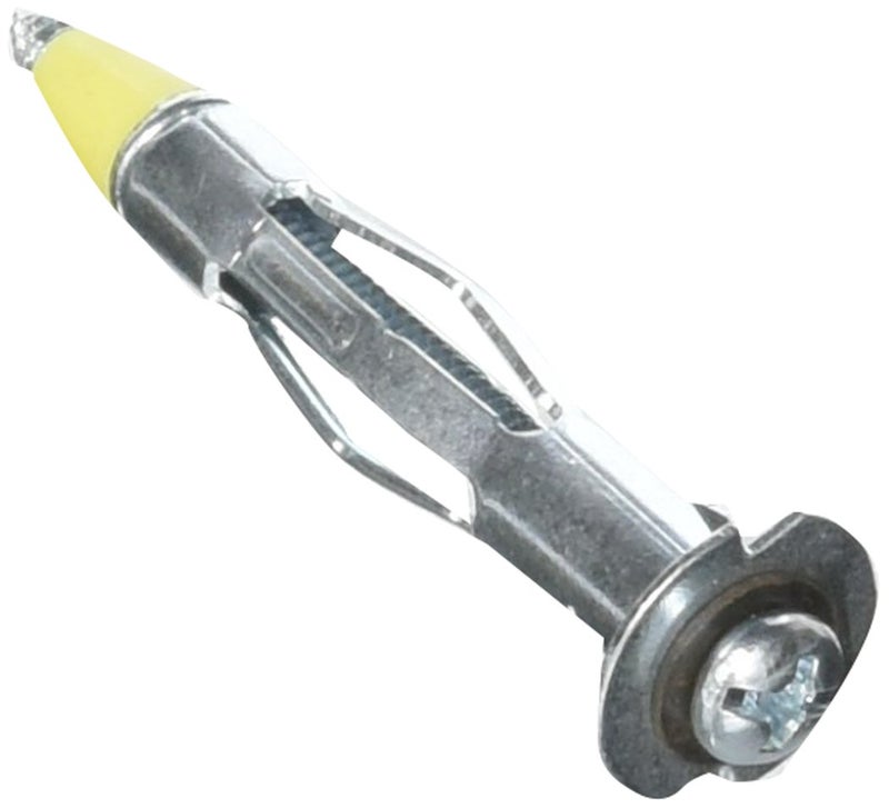 Topzone Heavy Duty 1/8" inch 38mm Zinc Plated Steel Hollow Drive Wall Anchor w/ Screws (24) - Image 1