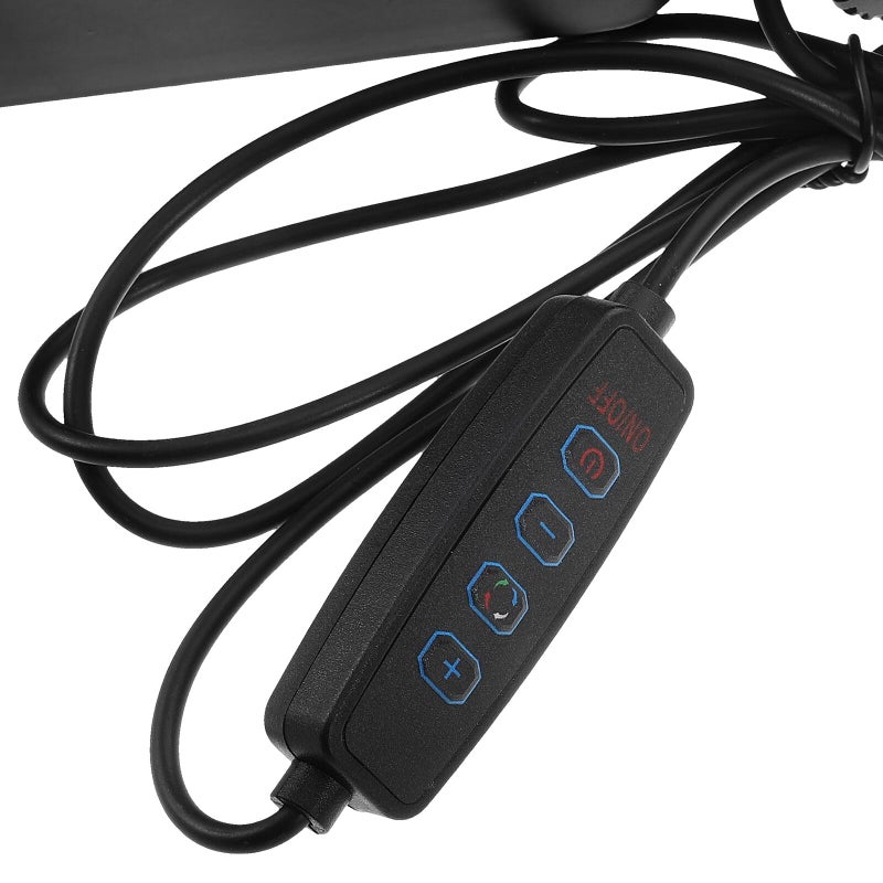 ذراع ميكروفون RGB LED مع قاعدة ثقيلة للبث والبودكاست وتسجيل الاستوديو - Image 4