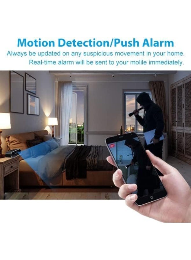 MUNTAQI Hidden Camera Clock 1080P HD WiFi Camera – Wireless Mini Nanny Cam with Night Vision, Motion Detection, Loop Recording – Indoor Security Surveillance Camera for Home, Office - Image 4