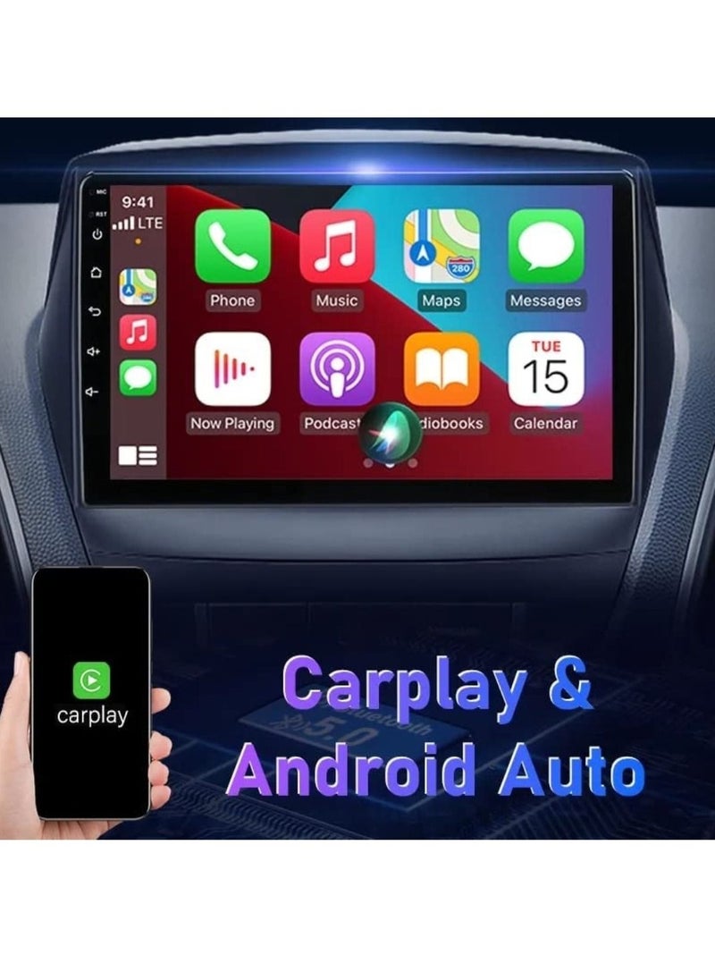 RAYMOS - Android Screen For Hyundai Tucson IX35 2009 To 2015 4Gb RAM Support Apple Carplay Android Auto Wireless QLED Touch Screen Bluetooth Calls Music USB Navigation - Image 1