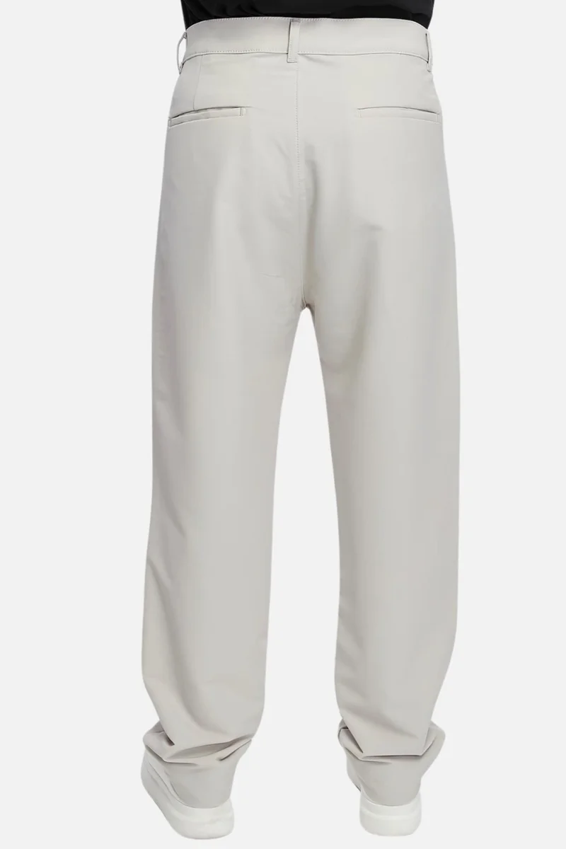 Cedy Denim Men's High Waist Pleated Baggy Chino Trousers C358