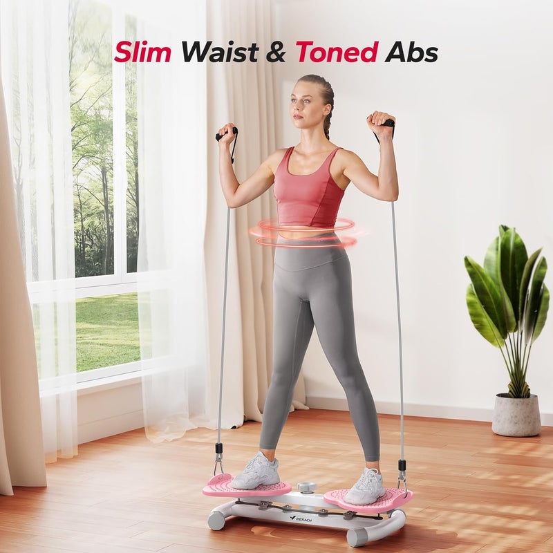MERACH Waist Twister Machine Exercise - Ab Twist Board with 300 lbs Weight Capacity - Image 2
