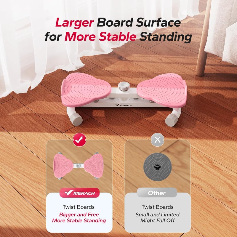 MERACH Waist Twister Machine Exercise - Ab Twist Board with 300 lbs Weight Capacity - Image 4
