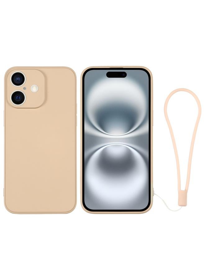 اس-توب جراب سيليكون لهاتف iPhone 16 مع حزام معصم - Image 1