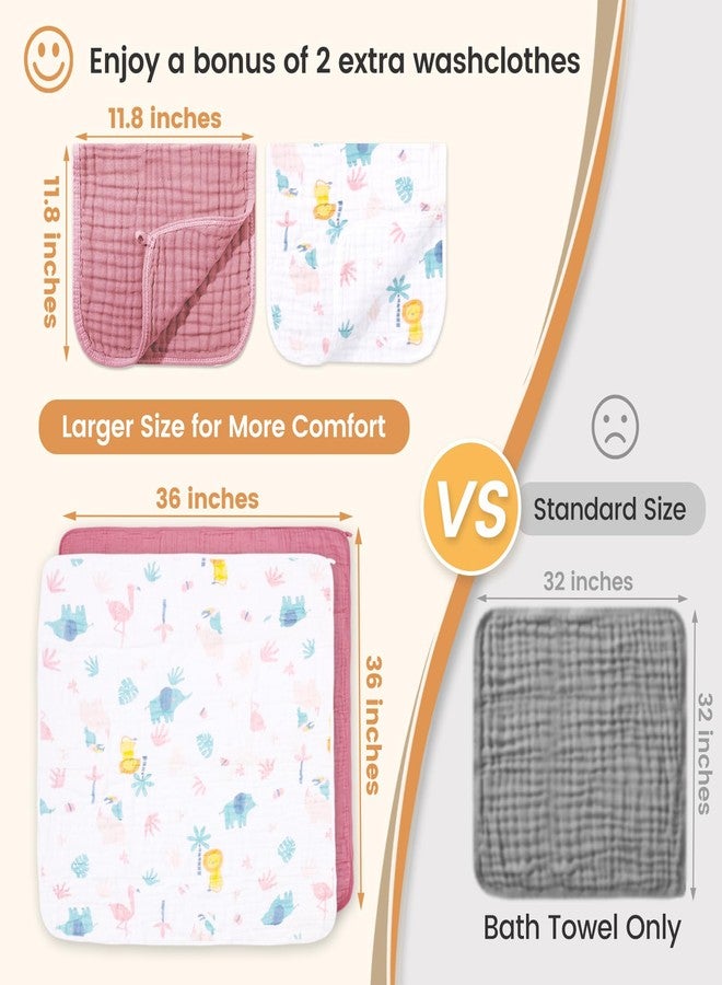 Carter's Little Girls' 2 Pack Playground Shorts (5T, Grey Pink) - Image 3