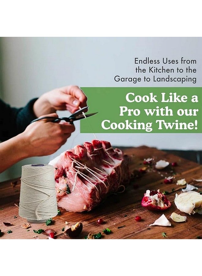 Regency Wraps Butchers Cooking Twine, Heavy Duty, 500ft,16 Ply, 2.4mm, Food-Safe Cotton Kitchen String for Turkey Trussing, Meat Prep, Crafting, Natural, Pack of 1 - Image 3