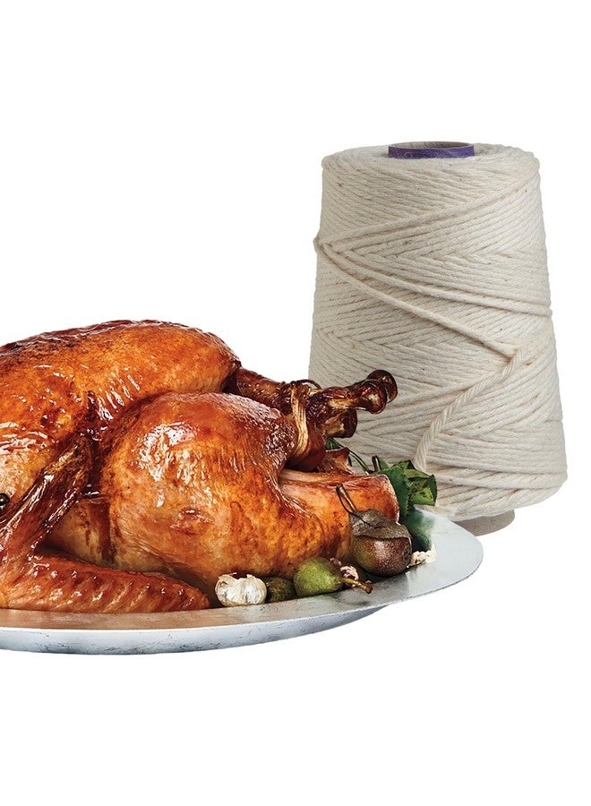 Regency Wraps Butchers Cooking Twine, Heavy Duty, 500ft,16 Ply, 2.4mm, Food-Safe Cotton Kitchen String for Turkey Trussing, Meat Prep, Crafting, Natural, Pack of 1 - Image 1