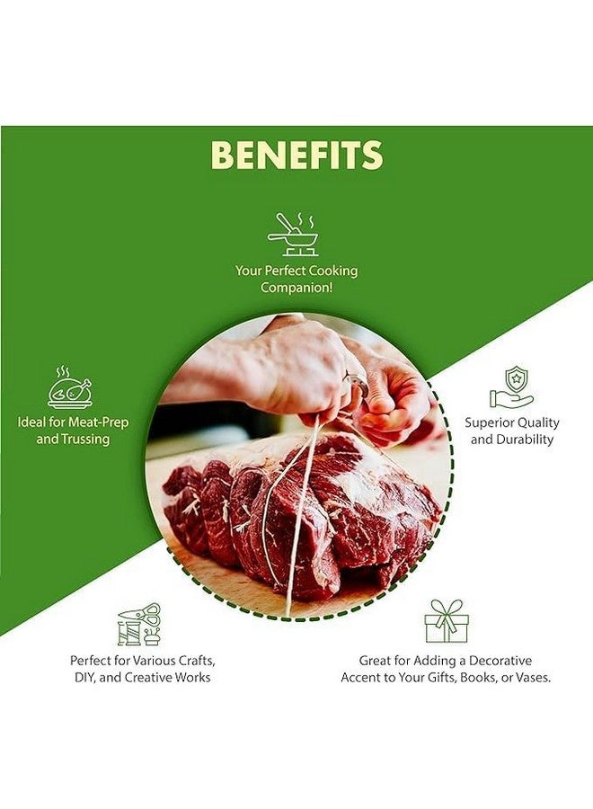 Regency Wraps Butchers Cooking Twine, Heavy Duty, 500ft,16 Ply, 2.4mm, Food-Safe Cotton Kitchen String for Turkey Trussing, Meat Prep, Crafting, Natural, Pack of 1 - Image 4