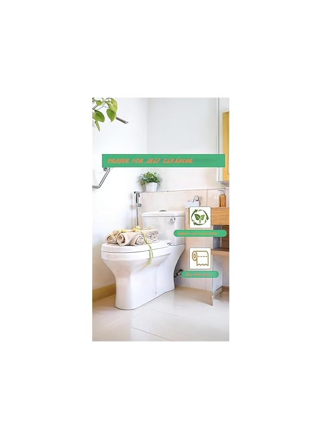 The Bros Stainless Steel Bidet Toilet Sprayer Head - 2Pcs Handheld Cloth Diaper Sprayer for Kitchen and Toilet Cleaning - Image 2