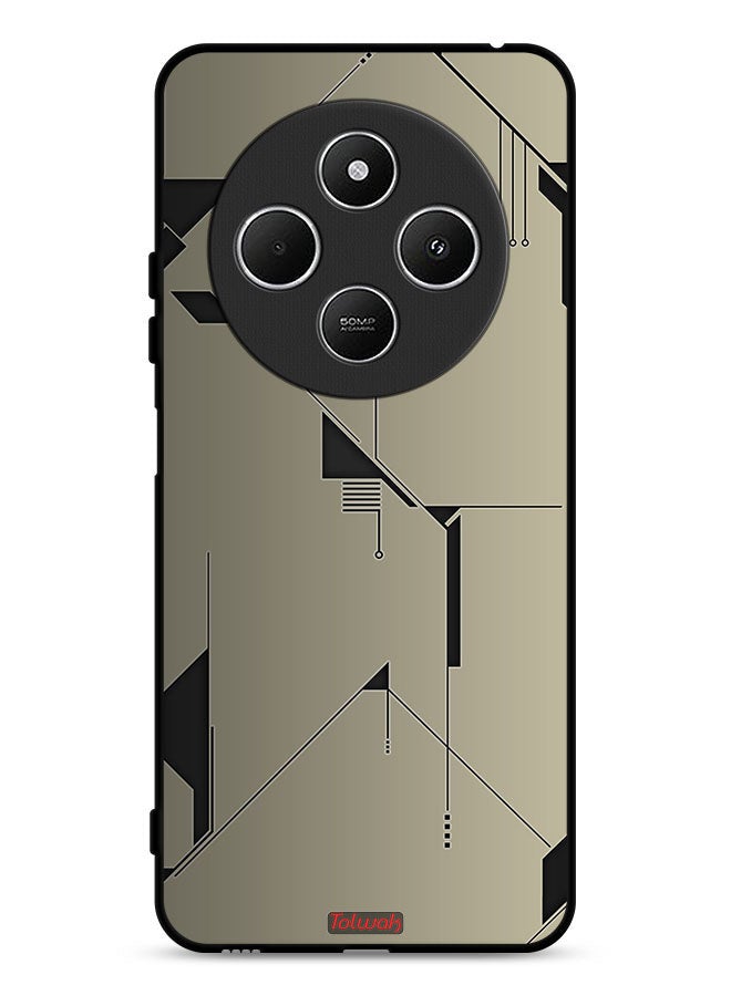 Tolwak Xiaomi Redmi 14R 5G Protective Case Cover Minimalism Abstract Digital Art - Image 1