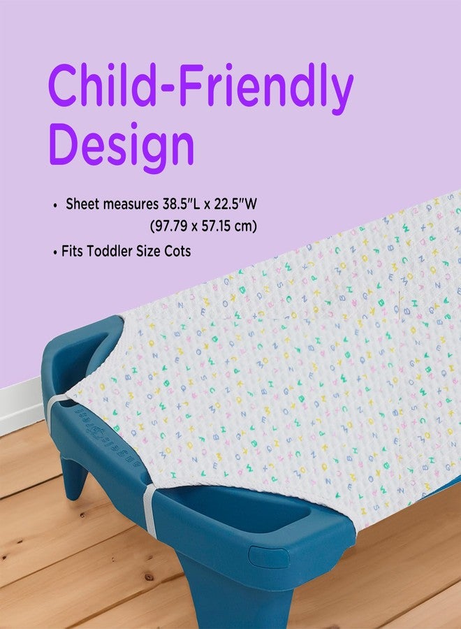 Angeles Rest Toddler Sheet, ABC Print - Image 2