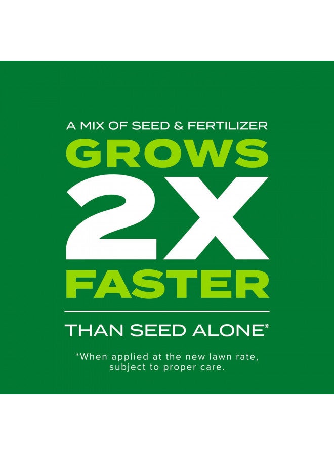 Scotts Scotts Turf Builder Rapid Grass Sun & Shade Mix, Combination Seed and Fertilizer, Grows Green Grass in Just Weeks, 5.6 lbs. 