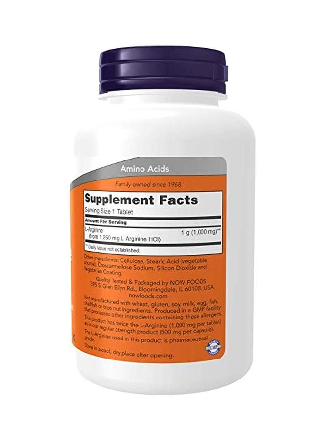 Now Foods 2-Piece L-Arginine 1000mg 120 Tablets - Image 2