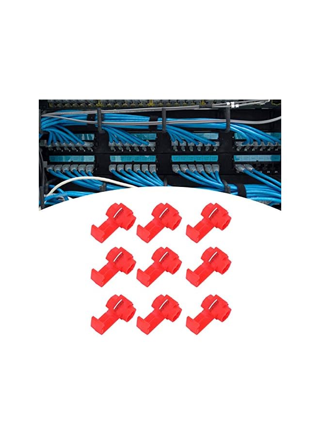 The Bros 210 قطعة موصلات أسلاك سريعة التوصيل معزولة للأسلاك الكهربائية لتوصيلات التحكم الكهربائي ومصادر الطاقة (أحمر) - Image 4
