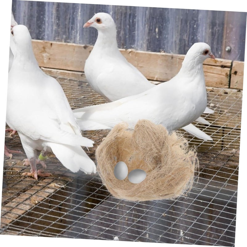 مادة عش الطيور الطبيعية من الجوت من Yardwe، مناسبة لصنع أعشاش وأماكن اختباء بنفسك للببغاوات والطيور المغردة وأنواع أخرى من الطيور، عبوة واحدة من مستلزمات العش. - Image 3