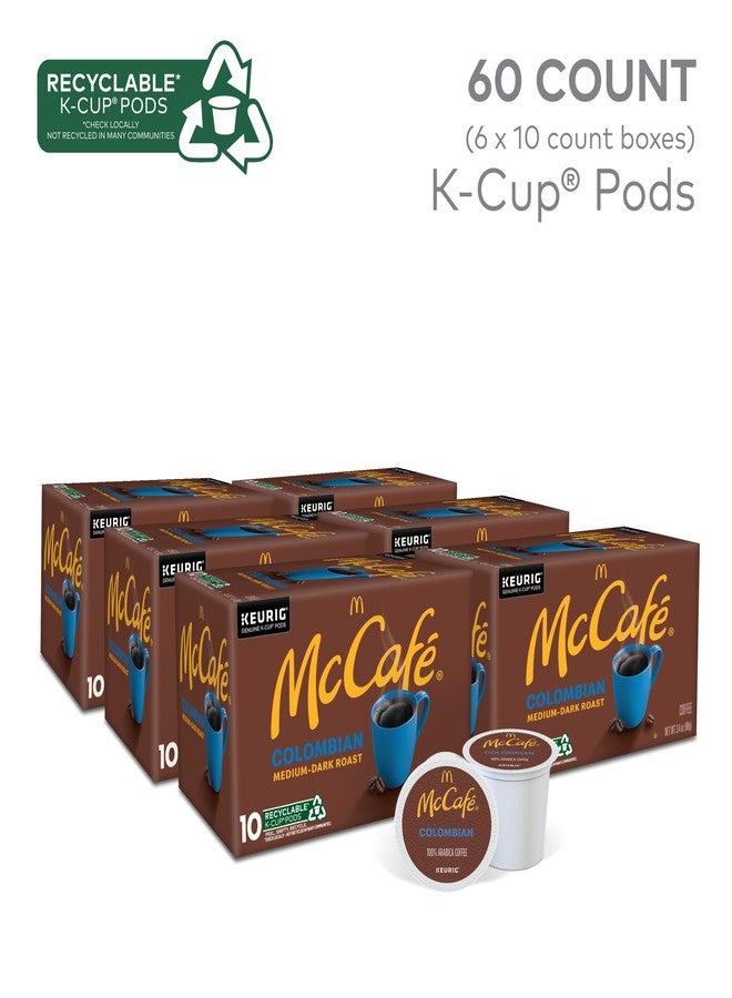 McCafe Colombian, Single Serve Coffee Keurig K-Cup Pods, Medium Roast, 60 Count, (6 Packs of 10) - Image 2