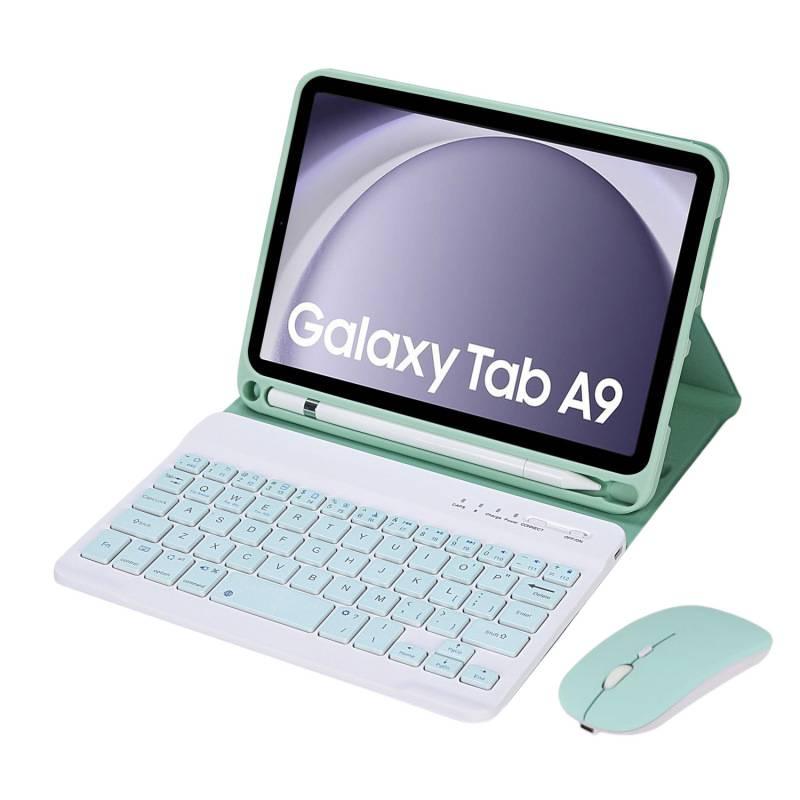 LL Green Samsung Tab Keyboard Case Compatible with Multiple Samsung Tab Models with Protective Cover Stand Function and Daily Tablet Carry - Image 1