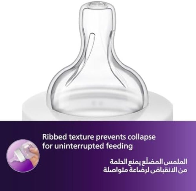 Avent Philips Avent Natural Response 125ml, 2 Baby Feeding Bottles, BPA Free  Plastic - Image 5