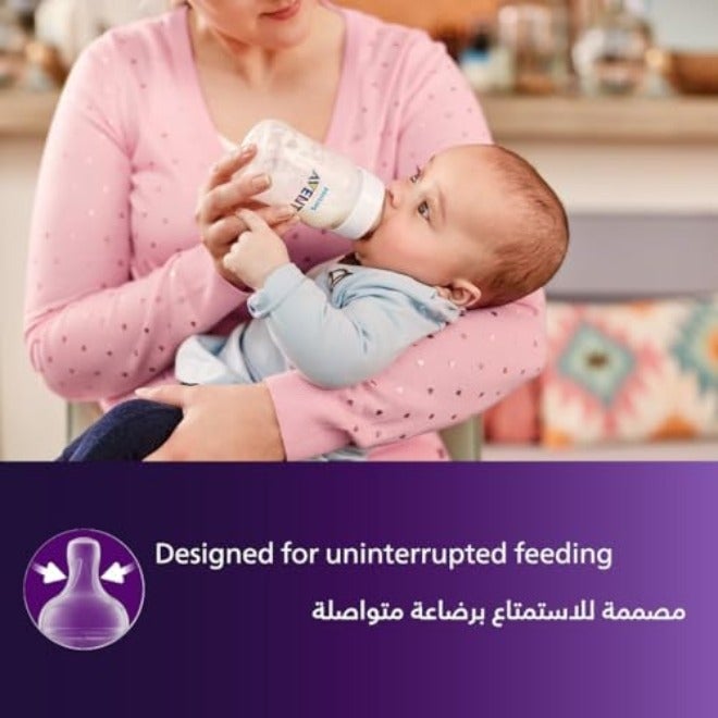 Avent Philips Avent Natural Response 125ml, 2 Baby Feeding Bottles, BPA Free  Plastic - Image 4