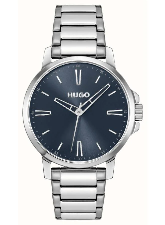 HUGO Quartz Movement analog Watch Steel Bracelet