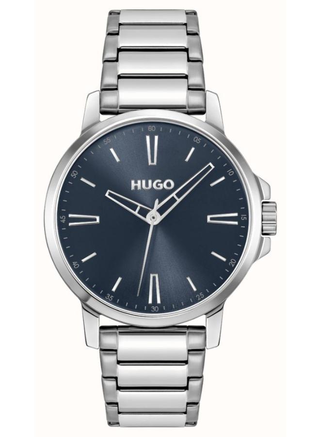 HUGO Quartz Movement analog Watch Steel Bracelet - Image 1