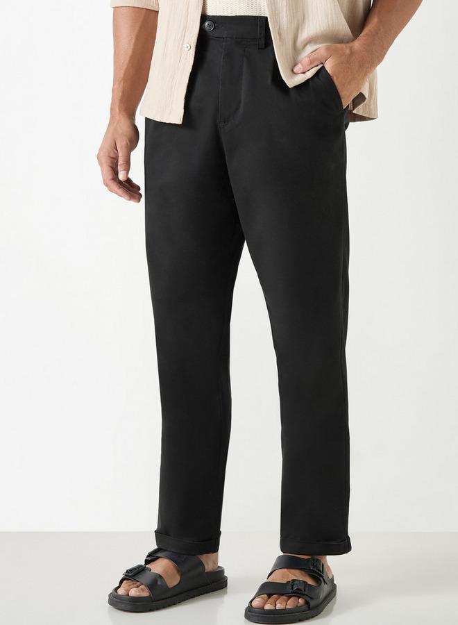 ايكونيك بنطلون سادة بقصّة عادية وجيوب من آيكونك - Image 1