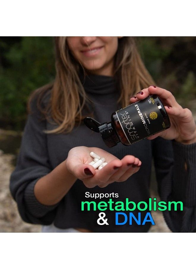 SmarterVitamins - (3 Bottles) 15Mg Zinc Glycinate From Albion® 6 Essential Trace Bisglycinate Minerals To Support Metabolism Manganese Boron Chromium Selenium Molybdenum Supplement 90 Plantbased Vegan Capsules - Image 1