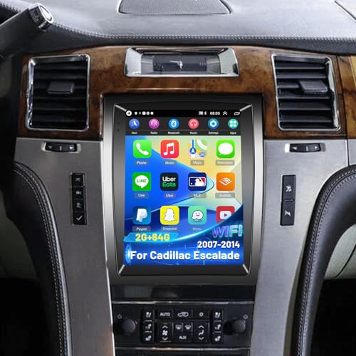 EKAT 2G64G Radio for Cadillac Escalade 20072014 97 inch Android Touch Screen Cadillac Escalade Car Stereo CarplayAndroid AutoEQ Audio1080PSWCBluetooth - Image 1