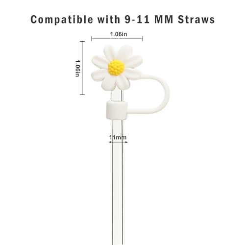 KEUYE Straw Cover Compatible With Owala 40oz,Straw Covers Cap Compatible With Owala Cup 40 oz, Dust-Proof Reusable Tumbler Straw Cover,Silicone Straw Topper Accessories(6PCS) - Image 4