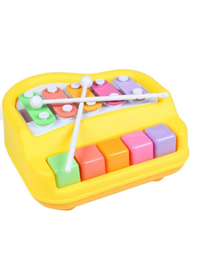 FunBlast Xylophone - Xylophone for Kids, Kids Musical Instruments, Kids Xylophone, Xylophone for 1 Year Old, Kids Drums & Percussion, Hammering & Pounding Toys, Hand Knock Piano Toys (Yellow) - Image 1