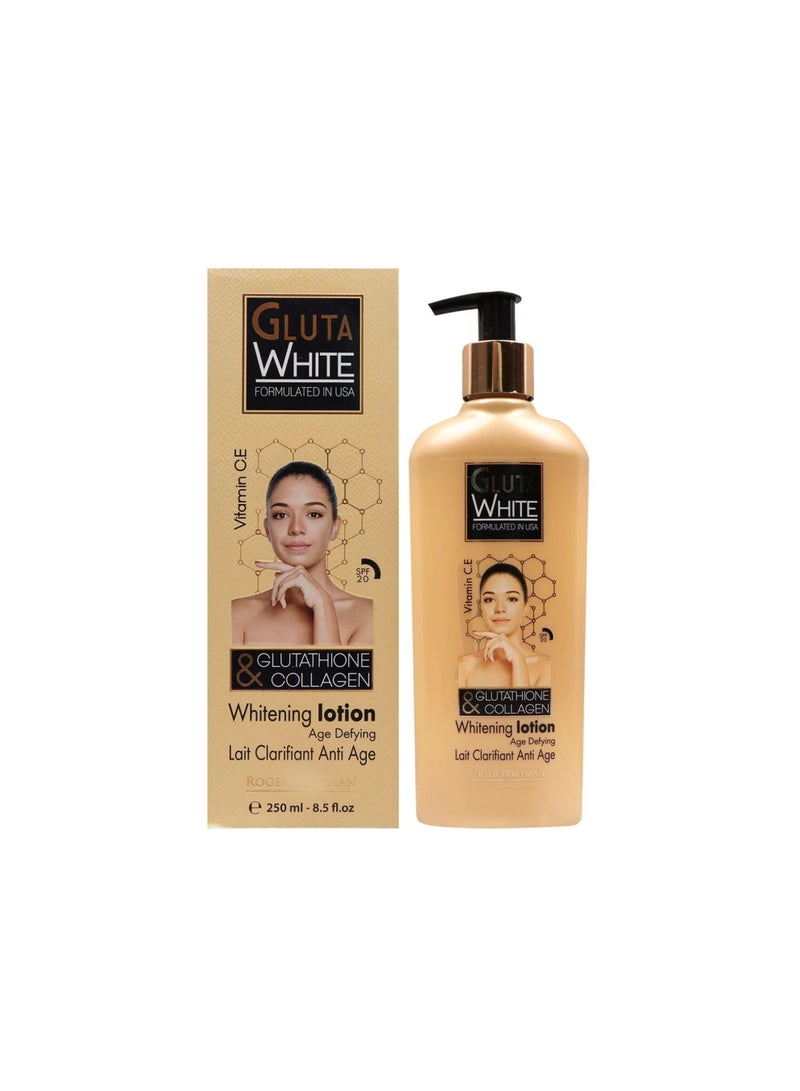 Gluta White Whitening Lotion with Glutathione & Collagen 250ml - Image 3